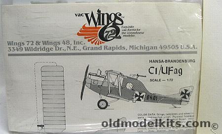 Vac Wings 1/72 Hansa Bradenburg C1 / Ufag plastic model kit